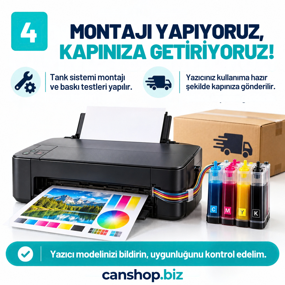 Canon PIXMA E474 Tank Sistemi Montajı