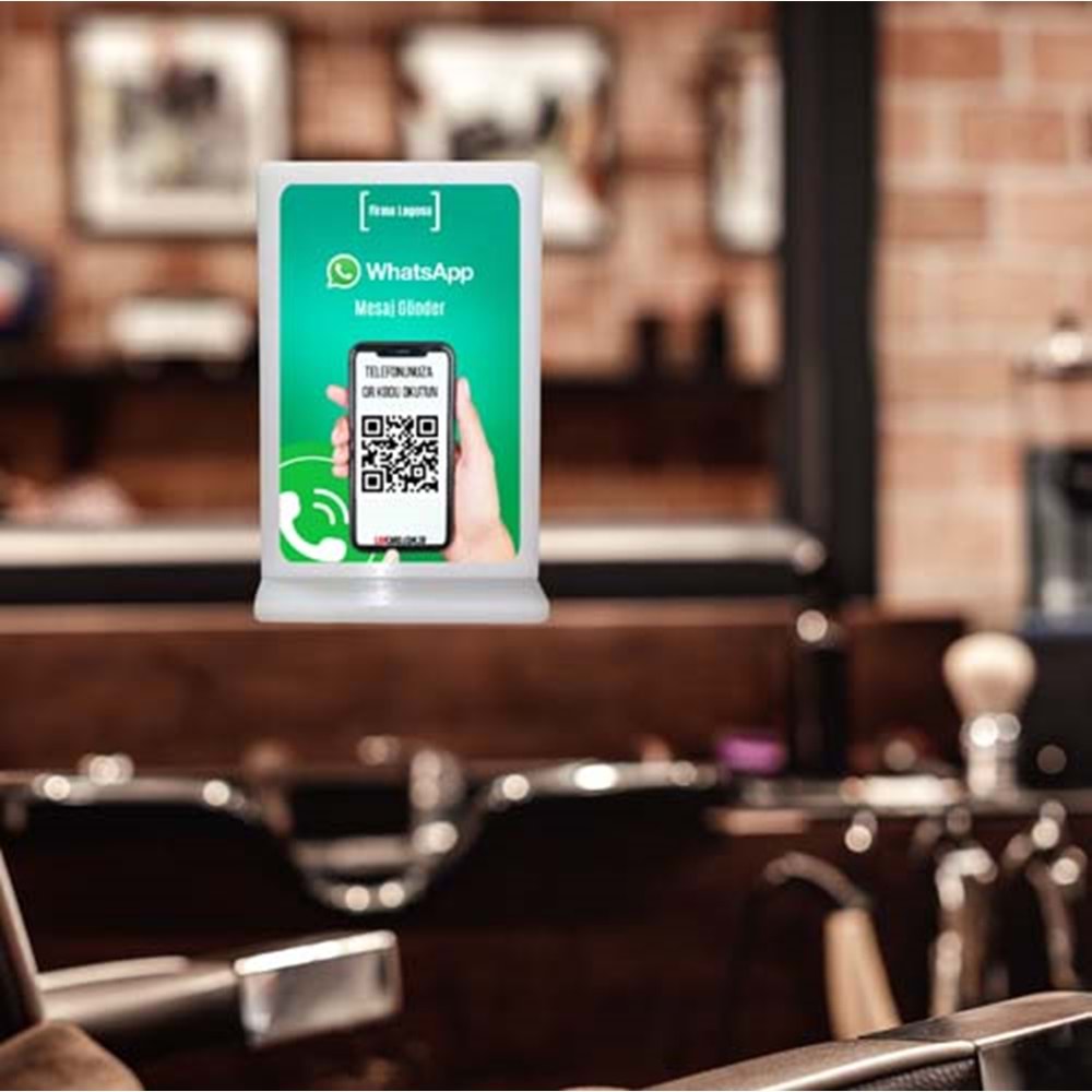 QR Kodlu whatsapp iletişim standı