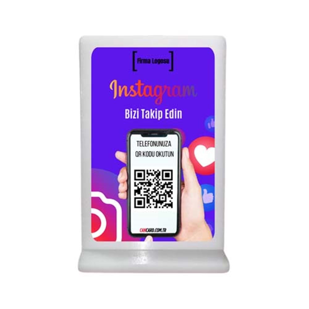 QR Kodlu intagram takip et standı