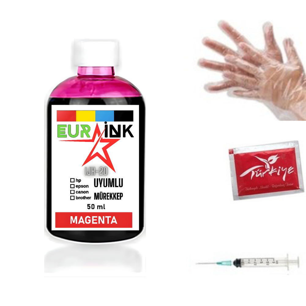 Canon E474 Yazıcı Uyumlu Mürekkep Magenta 50 ml (Kartuş no:46-56)