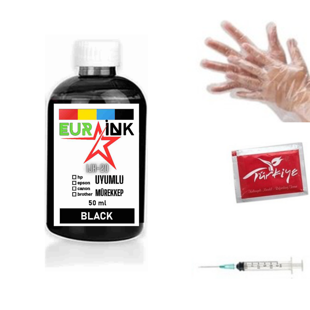 Canon IP2850 Yazıcı Uyumlu Mürekkep Siyah 50 ml (545-546)