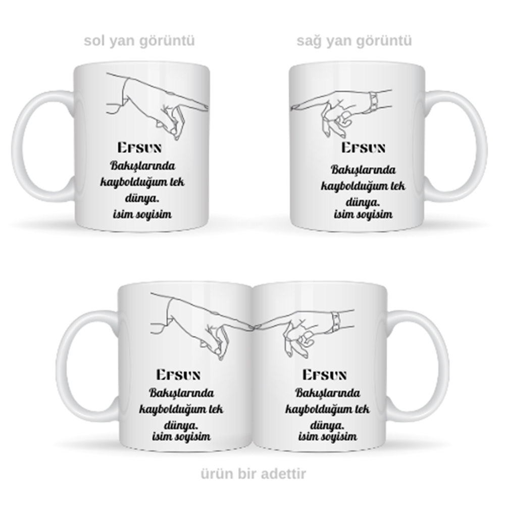 Sevgiliye özel efsun temalı kupa bardak