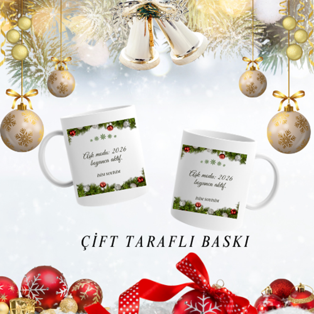 Sevgiliye Özel Yeni Yıl Kupa Bardak S10