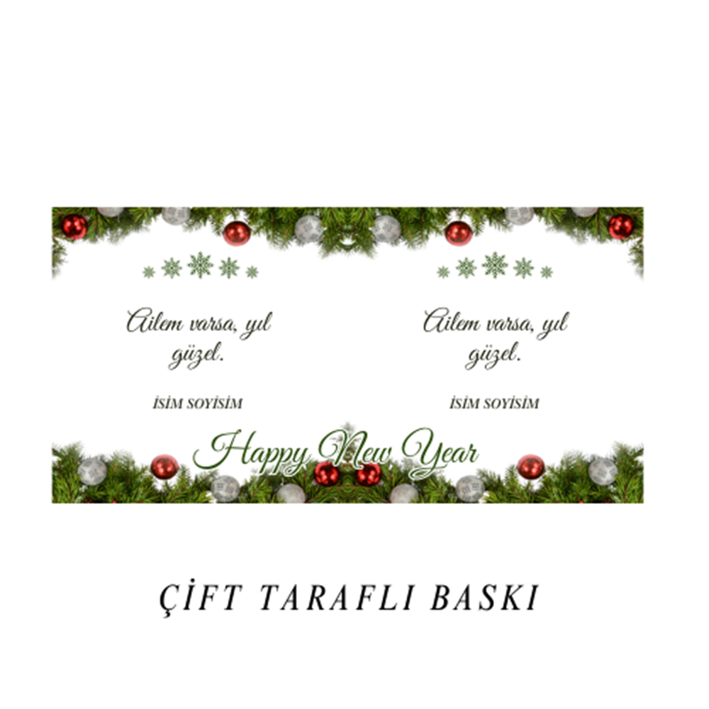 Aileye Özel Yeni Yıl Kupa Bardak AA2