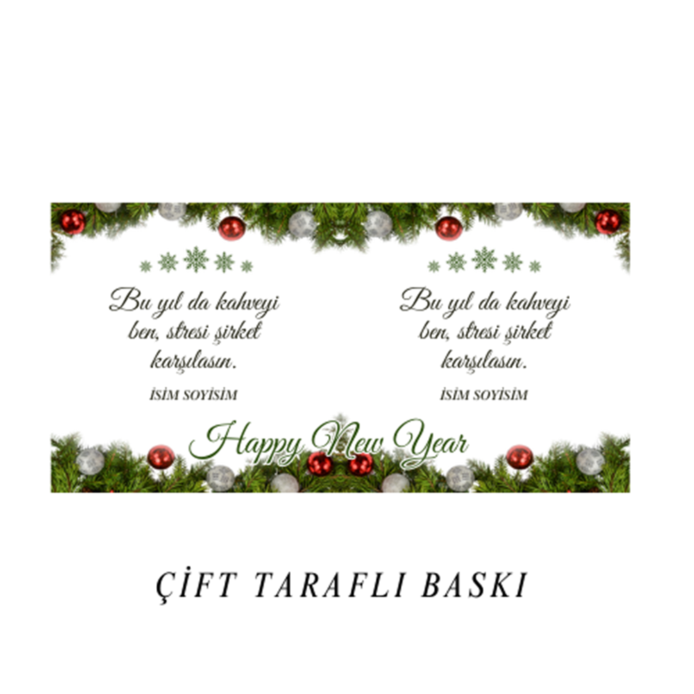 Ofis Arkadaşları İçin Yeni Yıl Kupa Bardak O4