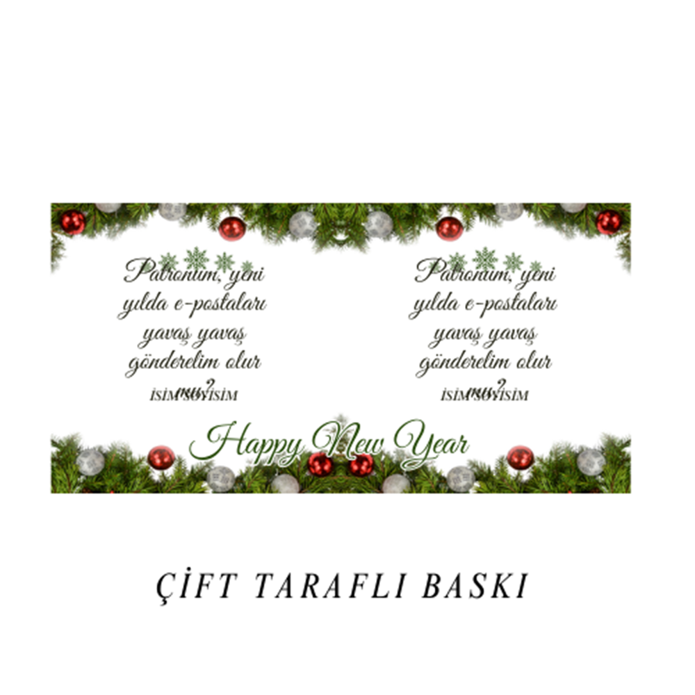 Patron İçin Yeni Yıl kupa Bardak P2