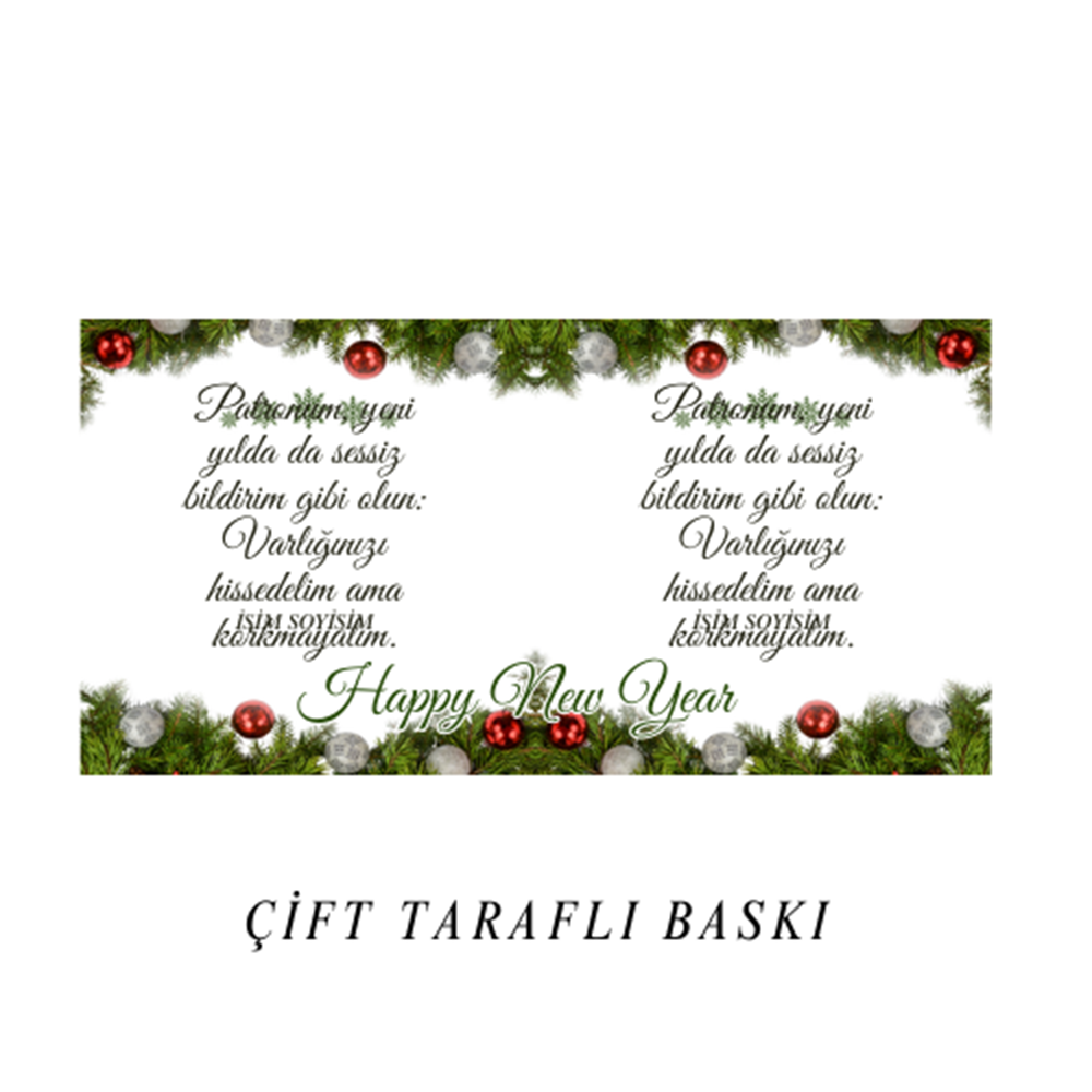 Patron İçin Yeni Yıl kupa Bardak P5
