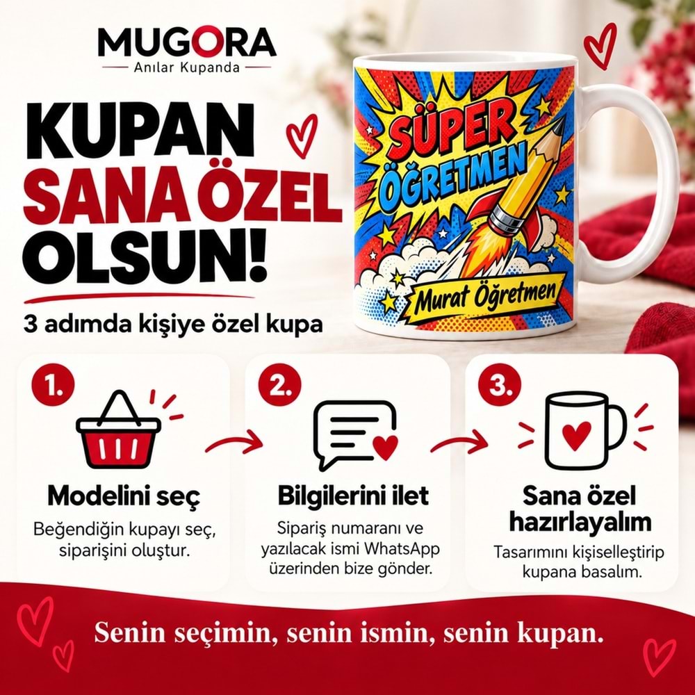 Süper Öğretmen – Kişiye Özel Kupa