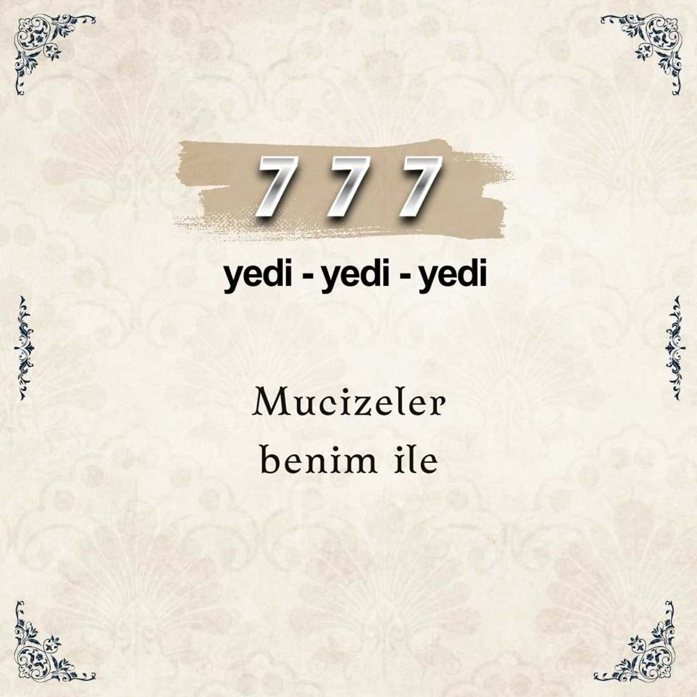 777 Mucizeler Sayı Sekansı Anahtarlık M4