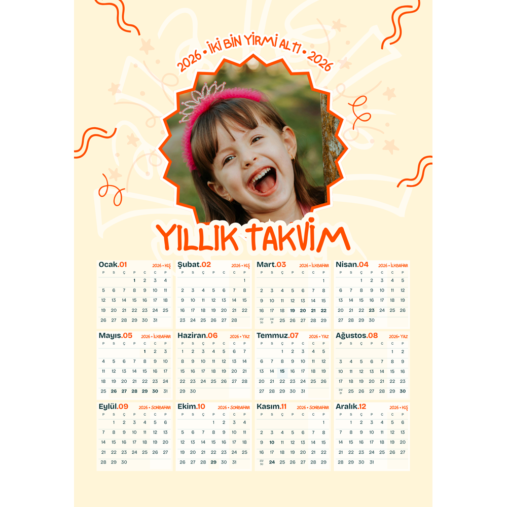 Kişiye Özel Askı Aparatlı ( 30cm x 42cm ) A3