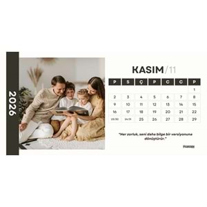Kişiye Özel Ekonomik Takvim ( 18cm x 9cm ) 13 adet