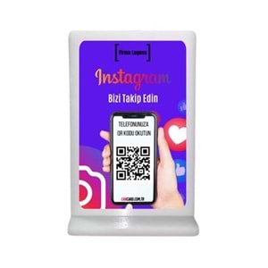 QR Kodlu intagram takip et standı