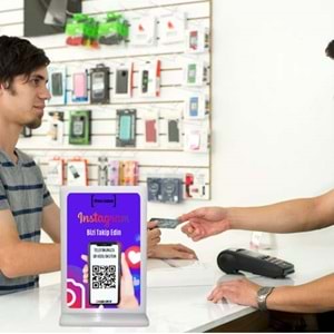 QR Kodlu intagram takip et standı