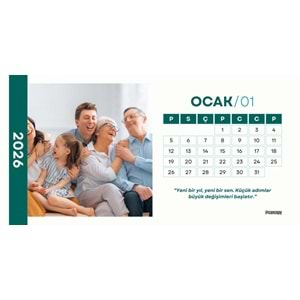 Kişiye Özel Takvim ( 18cm x 9cm ) 13 adet