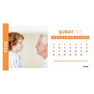 Kişiye Özel Takvim ( 18cm x 9cm ) 13 adet