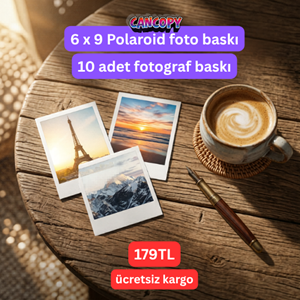 Cancopy 6x9 cm Polaroid Fotoğraf Baskı Seti (10 Adet) - Ücretsiz Kargo