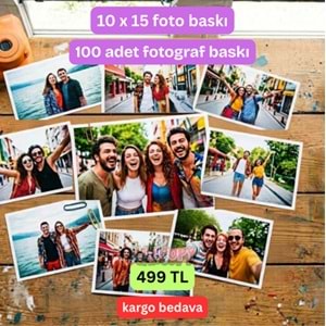 Cancopy 100 Adet 10x15 cm Premium Fotoğraf Baskı - Parlak Baskısı (Kargo Bedava)