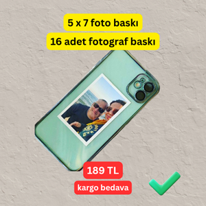 Cancopy 16 Adet Mini Fotoğraf Baskı Seti 5x7 cm - Kargo Bedava