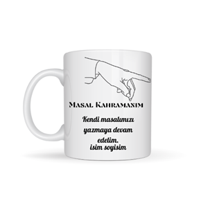 Sevgiliye özel masal kahramanım temalı kupa bardak