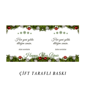 Romantik Yeni Yıl Kupa Bardak R3