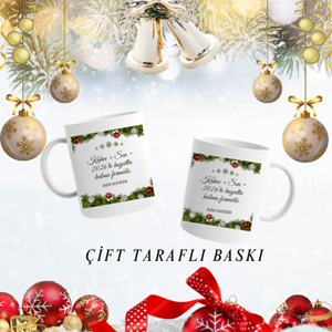 Arkadaşa Özel Yeni Yıl Kupa Bardak M5