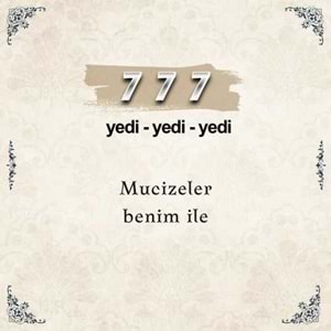 777 Mucizeler Sayı Sekansı Anahtarlık M2
