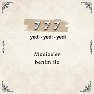 777 Mucizeler Sayı Sekansı Anahtarlık M4