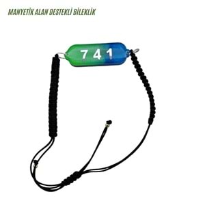 741 sayı sekansı manyetik bileklik