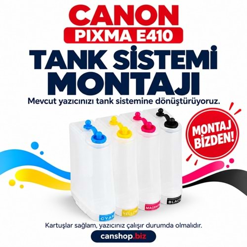 Canon PIXMA E410 Tank Sistemi Montajı