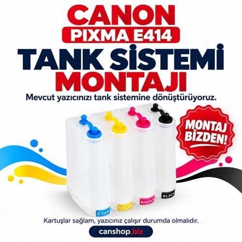 Canon PIXMA e414 Tank sistemi montajı