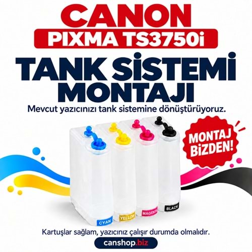 Canon PIXMA TS3750i Tank Sistemi Montajı