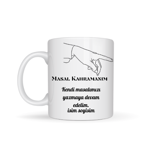 Sevgiliye özel masal kahramanım temalı kupa bardak