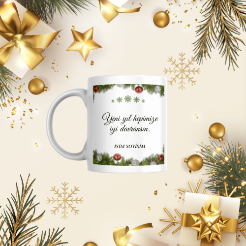 kişiye özel 2026 yılbaşı kupa bardak model 12