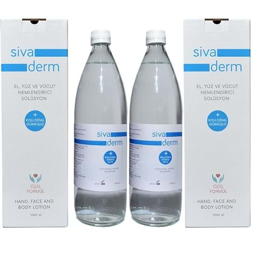 Siva Derm Kolloidal Gümüş Suyu 40 PPM 2x1000 ml