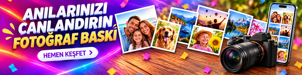 Renkli Anılarla Parlayan Fotoğraf Baskıları