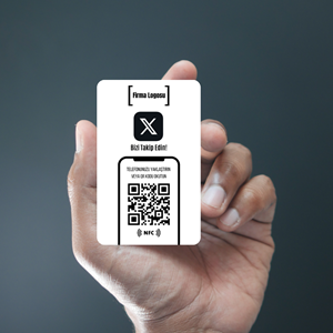 NFC ve QR Kodlu Twitter Takip Kartı