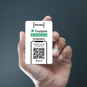 NFC ve QR Kodlu Trustpilot Yorum ve Puanlama Kartı
