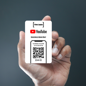 NFC ve QR Kodlu Youtube Takip Kartı