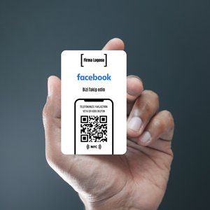 NFC ve QR Kodlu Facebook Takip Kartı