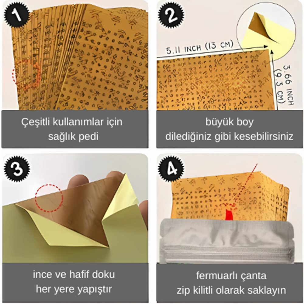 Ginsengi Ağrı Bandı Vücut Destekleyici Ve Rahatlatıcı 25 Patch