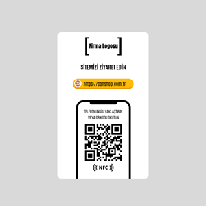NFC ve QR Kodlu sitenize yönlendirme kartı