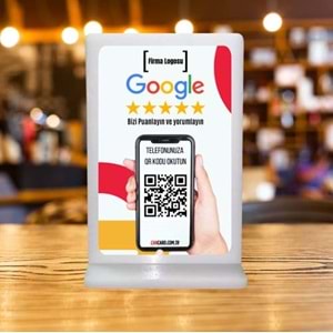 QR Kodlu google Yorum ve Puanlama standı