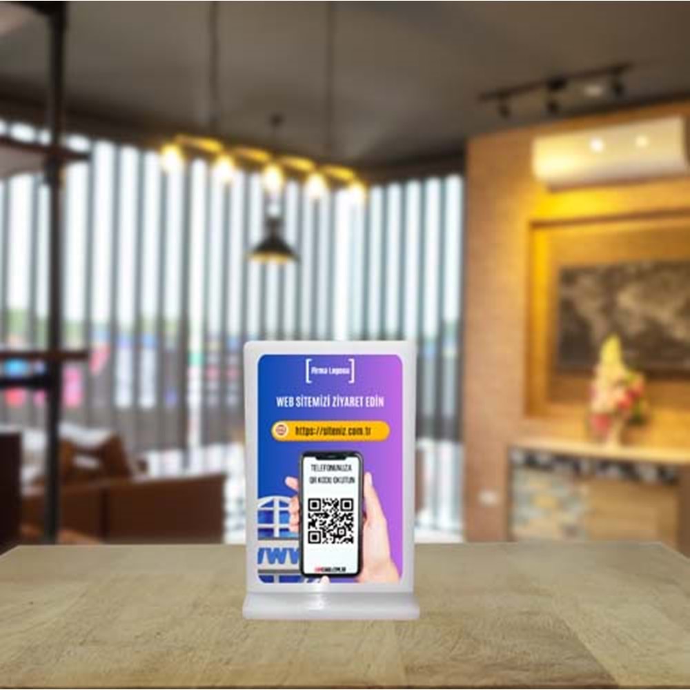 QR Kodlu web sitemiz standı