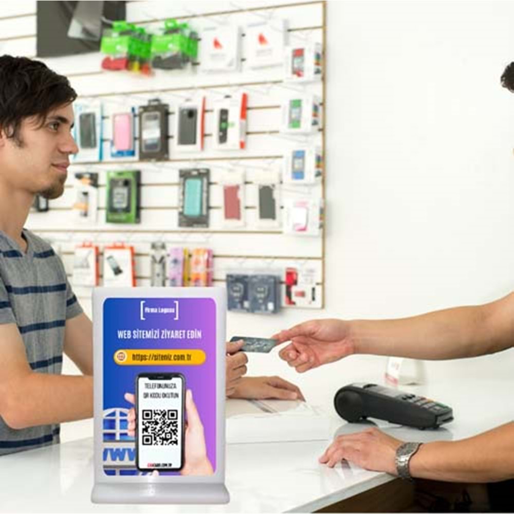 QR Kodlu web sitemiz standı