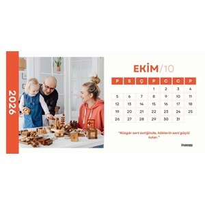 Kişiye Özel Takvim ( 18cm x 9cm ) 13 adet