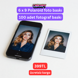 Cancopy 6x9 cm Polaroid Fotoğraf Baskı Seti (100 Adet) - Ücretsiz Kargo