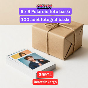 Cancopy 6x9 cm Polaroid Fotoğraf Baskı Seti (100 Adet) - Ücretsiz Kargo