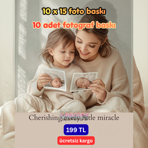 Cancopy 10x15 cm Premium Fotoğraf Baskı Seti (10 Adet) - Ücretsiz Kargo Kampanyası