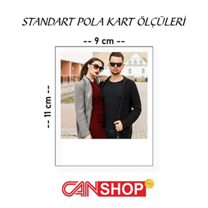 Cancopy 12 Adet Polaroid Fotoğraf Baskı Seti 9x11 cm - Ücretsiz Kargo