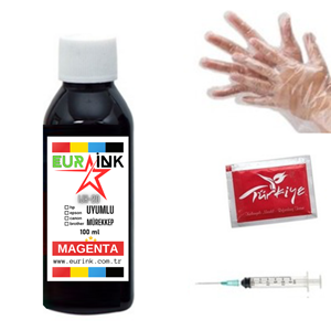 Canon Pixma G3415 Yazıcı Uyumlu Mürekkep Magenta 100 ml (GI-490)